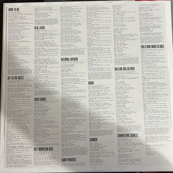 Lana Del Rey : Born To Die (LP, Album, Ltd, RE, Red)