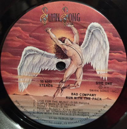 Bad Company (3) : Run With The Pack (LP, Album, SP-)