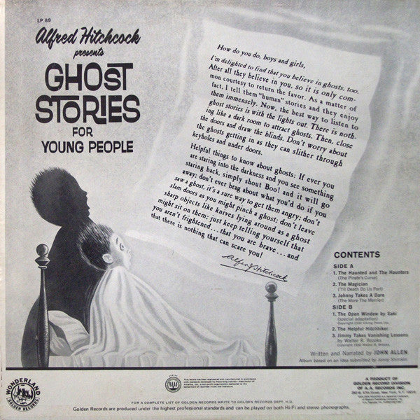 Alfred Hitchcock : Ghost Stories For Young People (LP, Album)