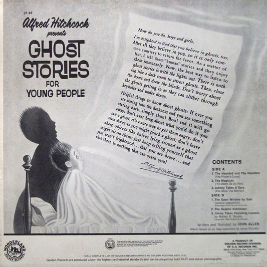 Alfred Hitchcock : Ghost Stories For Young People (LP, Album)