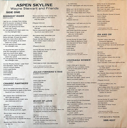 Wayne Stewart And Friends* : Aspen Skyline (LP, Album, Gat)