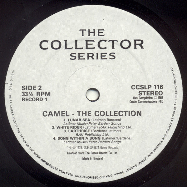 Camel : The Collection (2xLP, Comp)