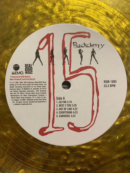 Buckcherry : 15 (2xLP, Dlx, Ltd, RE, Gol)