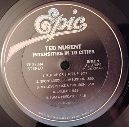 Ted Nugent : Intensities In 10 Cities (LP, Album, Pit)