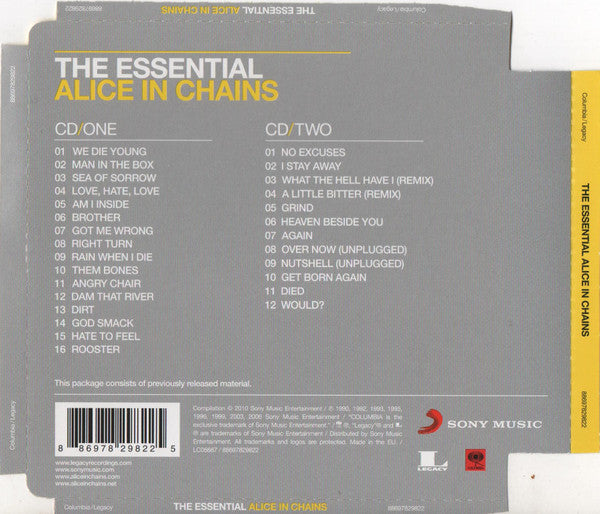 Alice In Chains : The Essential Alice In Chains (2xCD, Comp, RE, Sup)