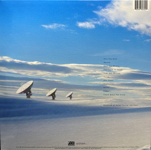 Rush : Test For Echo (LP, 180 + LP, S/Sided, Etch, 180 + Album, RE, RM, )
