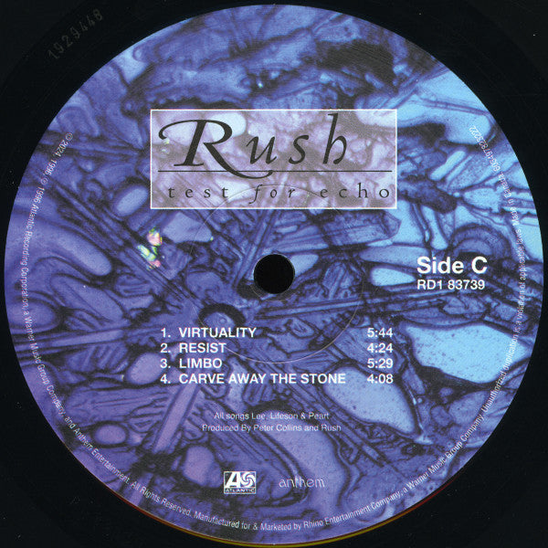 Rush : Test For Echo (LP, 180 + LP, S/Sided, Etch, 180 + Album, RE, RM, )