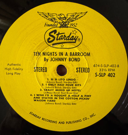 Johnny Bond : Ten Nights In A Barroom (LP, Album)