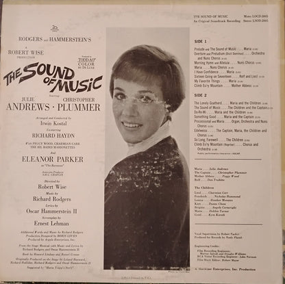 Rodgers & Hammerstein / Julie Andrews, Christopher Plummer, Irwin Kostal : The Sound Of Music (An Original Soundtrack Recording) (LP, Album, RE, Non)