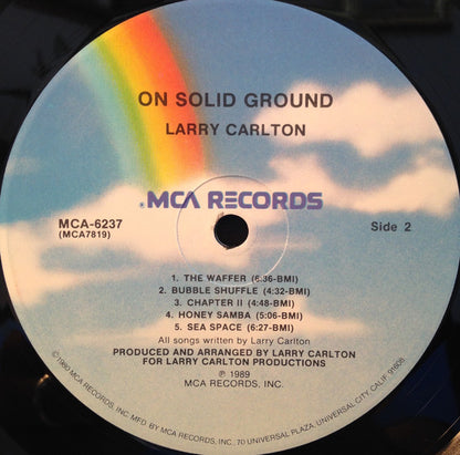 Larry Carlton : On Solid Ground (LP, Album, Pin)