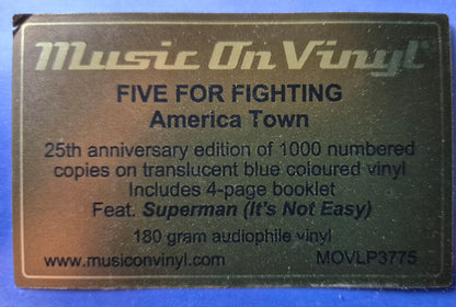 Five For Fighting : America Town (LP, Album, Ltd, Num, RE, Blu)
