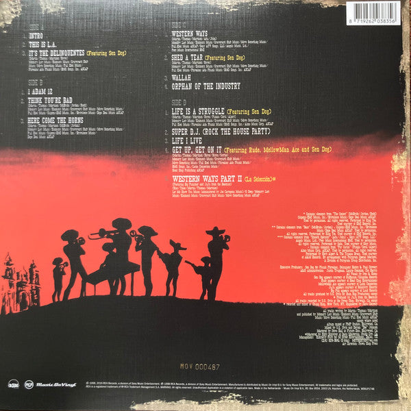 Delinquent Habits : Here Come The Horns (2xLP, Album, Ltd, Num, RE, Red)