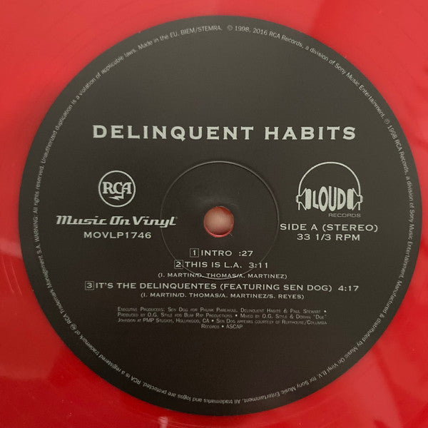 Delinquent Habits : Here Come The Horns (2xLP, Album, Ltd, Num, RE, Red)