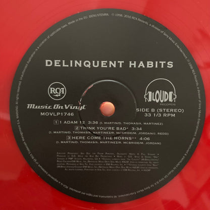 Delinquent Habits : Here Come The Horns (2xLP, Album, Ltd, Num, RE, Red)