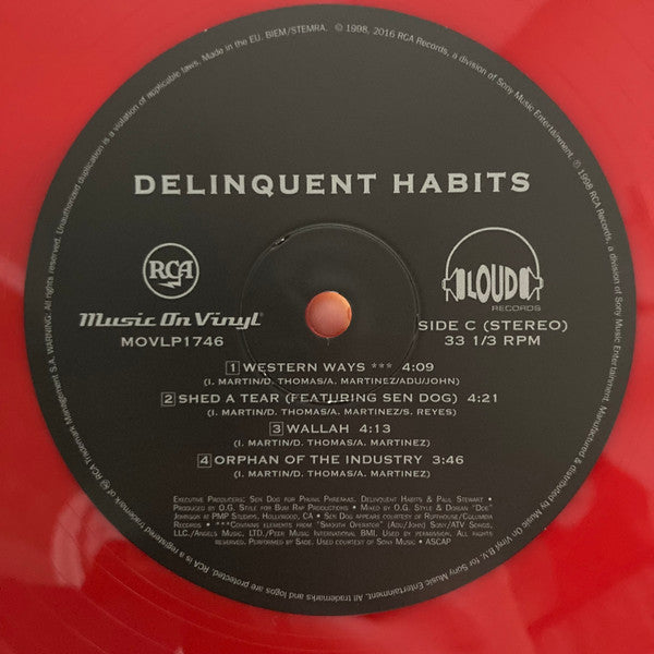 Delinquent Habits : Here Come The Horns (2xLP, Album, Ltd, Num, RE, Red)
