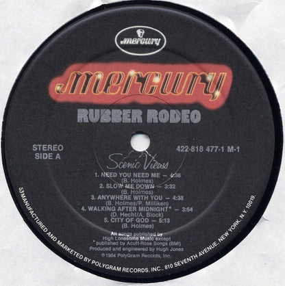 Rubber Rodeo : Scenic Views (LP, Album)