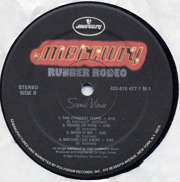 Rubber Rodeo : Scenic Views (LP, Album)