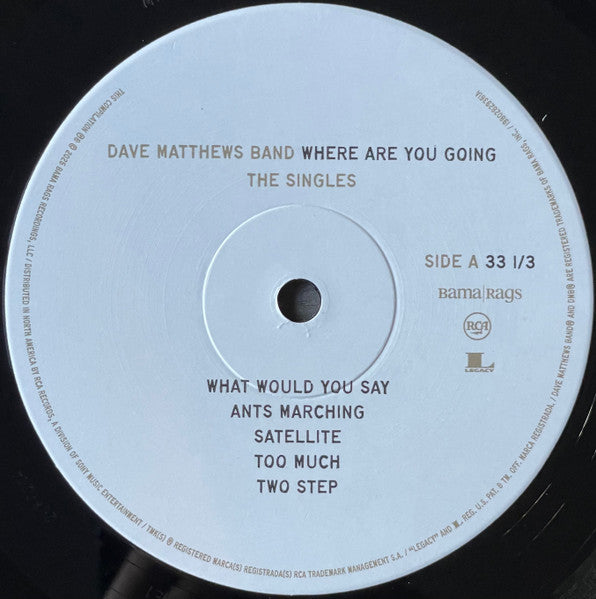 Dave Matthews Band : Where Are You Going: The Singles (2xLP, Comp, Emb)