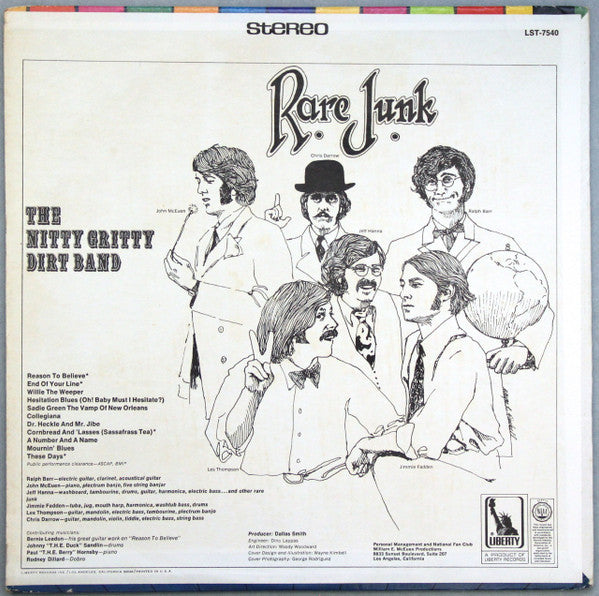 The Nitty Gritty Dirt Band* : Rare Junk (LP, Album, Pit)