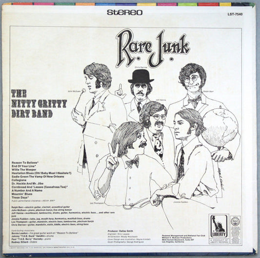 The Nitty Gritty Dirt Band* : Rare Junk (LP, Album, Pit)