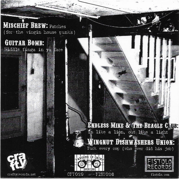 Mischief Brew (2), Wingnut Dishwashers Union, Endless Mike And The Beagle Club, Guitar Bomb : Partners In Crime Series #2 (7")