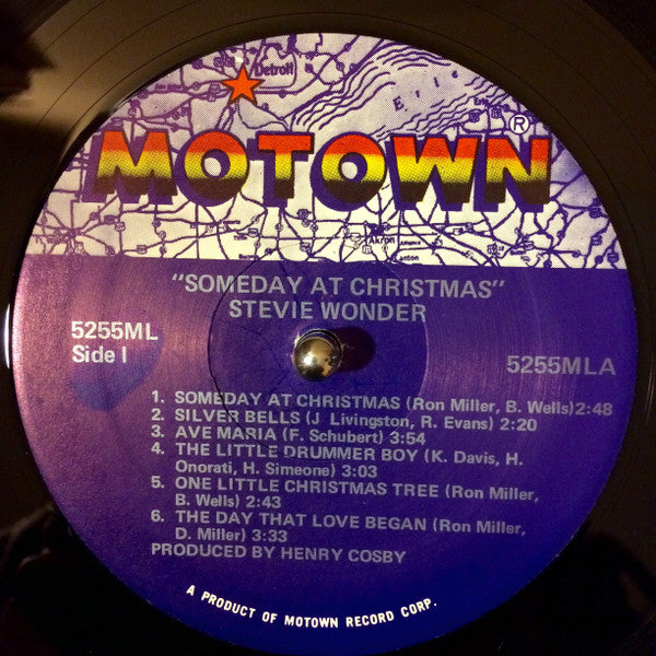 Stevie Wonder : Someday At Christmas (LP, Album, RE)