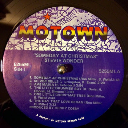 Stevie Wonder : Someday At Christmas (LP, Album, RE)