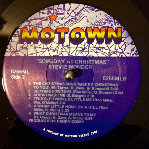 Stevie Wonder : Someday At Christmas (LP, Album, RE)
