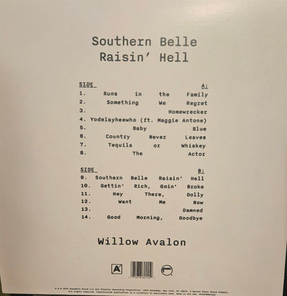 Willow Avalon : Southern Belle Raisin' Hell (LP, Pin)