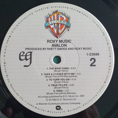 Roxy Music : Avalon (LP, Album, Win)