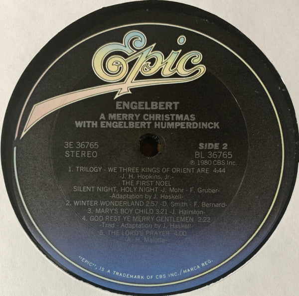 Engelbert Humperdinck : A Merry Christmas With Engelbert Humperdinck (LP, Album)