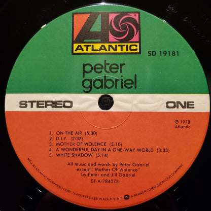 Peter Gabriel : Peter Gabriel (LP, Album)