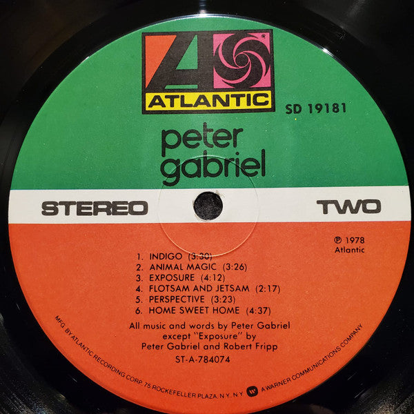 Peter Gabriel : Peter Gabriel (LP, Album)