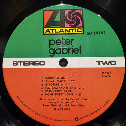 Peter Gabriel : Peter Gabriel (LP, Album)
