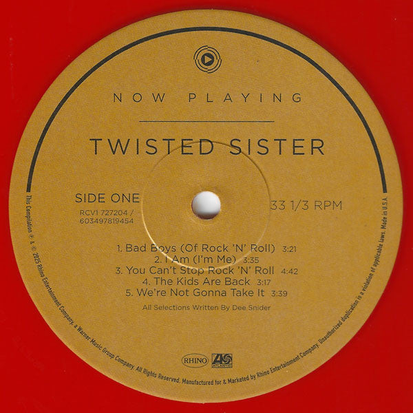 Twisted Sister : Now Playing (LP, Comp, Ora)