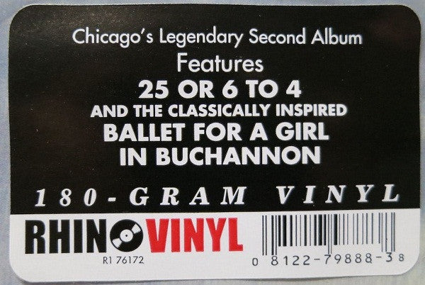 Chicago (2) : Chicago (2xLP, Album, RE, 180)