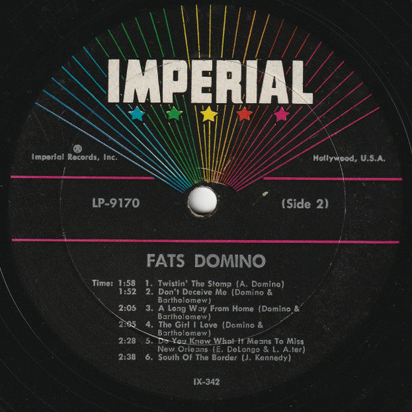 Fats Domino : Twistin' The Stomp (LP, Album, Mono)