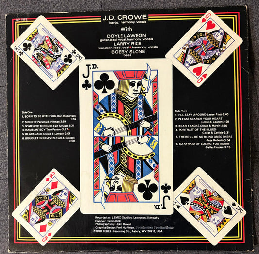 J.D. Crowe : Blackjack (LP, Album, RE)