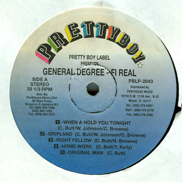 General Degree : Fi Real (LP, Album)