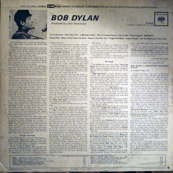 Bob Dylan : Bob Dylan (LP, Album, RE, Pit)