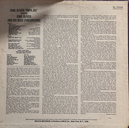 King Oliver : Papa Joe (1926-1928) (LP, Comp, RE)