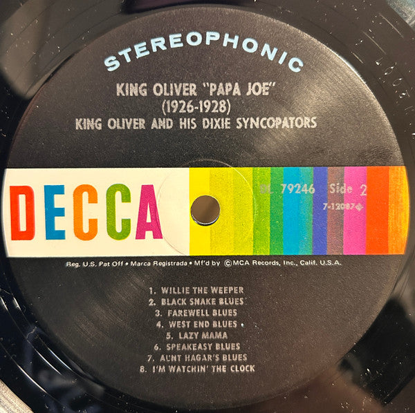 King Oliver : Papa Joe (1926-1928) (LP, Comp, RE)