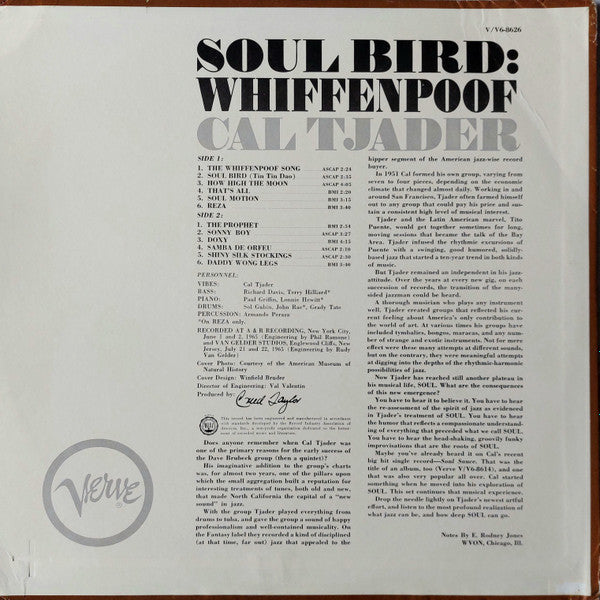 Cal Tjader : Soul Bird: Whiffenpoof (LP, Album, Mono, MGM)
