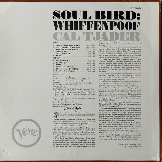 Cal Tjader : Soul Bird: Whiffenpoof (LP, Album, Mono, MGM)