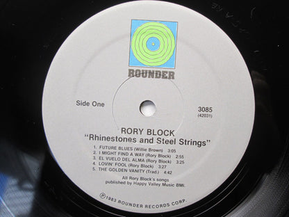 Rory Block : Rhinestones & Steel Strings (LP, Album)