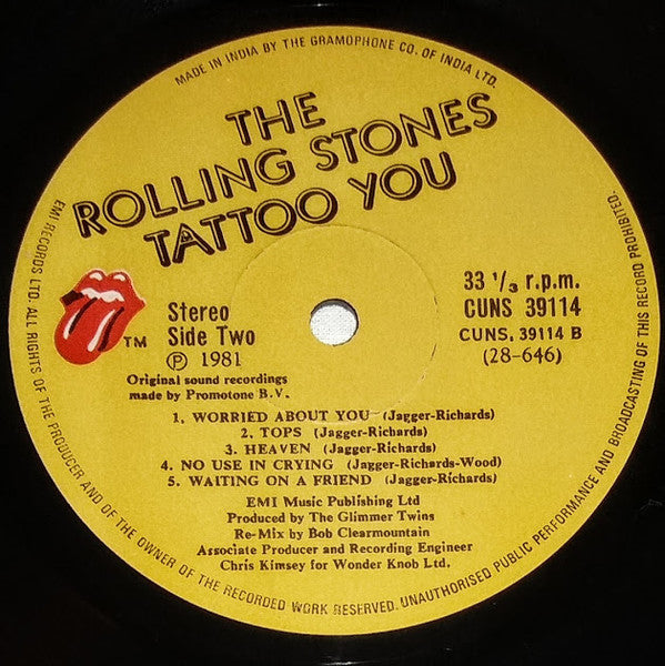 Rolling Stones* : Tattoo You (LP, Album)