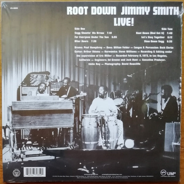 Jimmy Smith : Root Down (Jimmy Smith Live!) (LP, Album, RE)