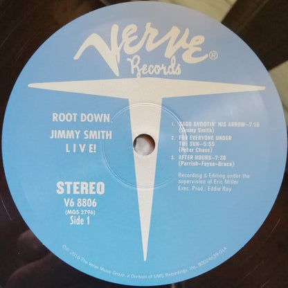 Jimmy Smith : Root Down (Jimmy Smith Live!) (LP, Album, RE)