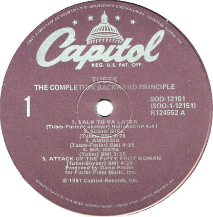 Tubes* : The Completion Backward Principle (LP, Album, Club)