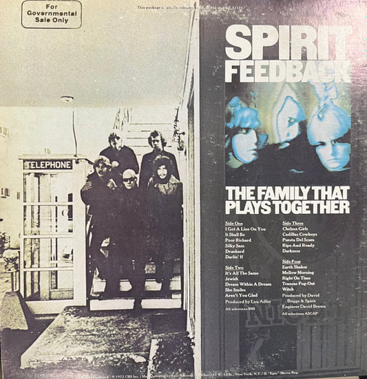 Spirit (8) : The Family That Plays Together / Feedback (LP, Album, RE + LP, Album, RE + Comp)